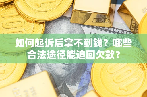 北京如何起诉后拿不到钱？哪些合法途径能追回欠款？