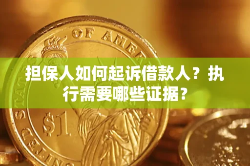 北京担保人如何起诉借款人？执行需要哪些证据？