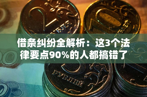 北京借条纠纷全解析：这3个法律要点90%的人都搞错了